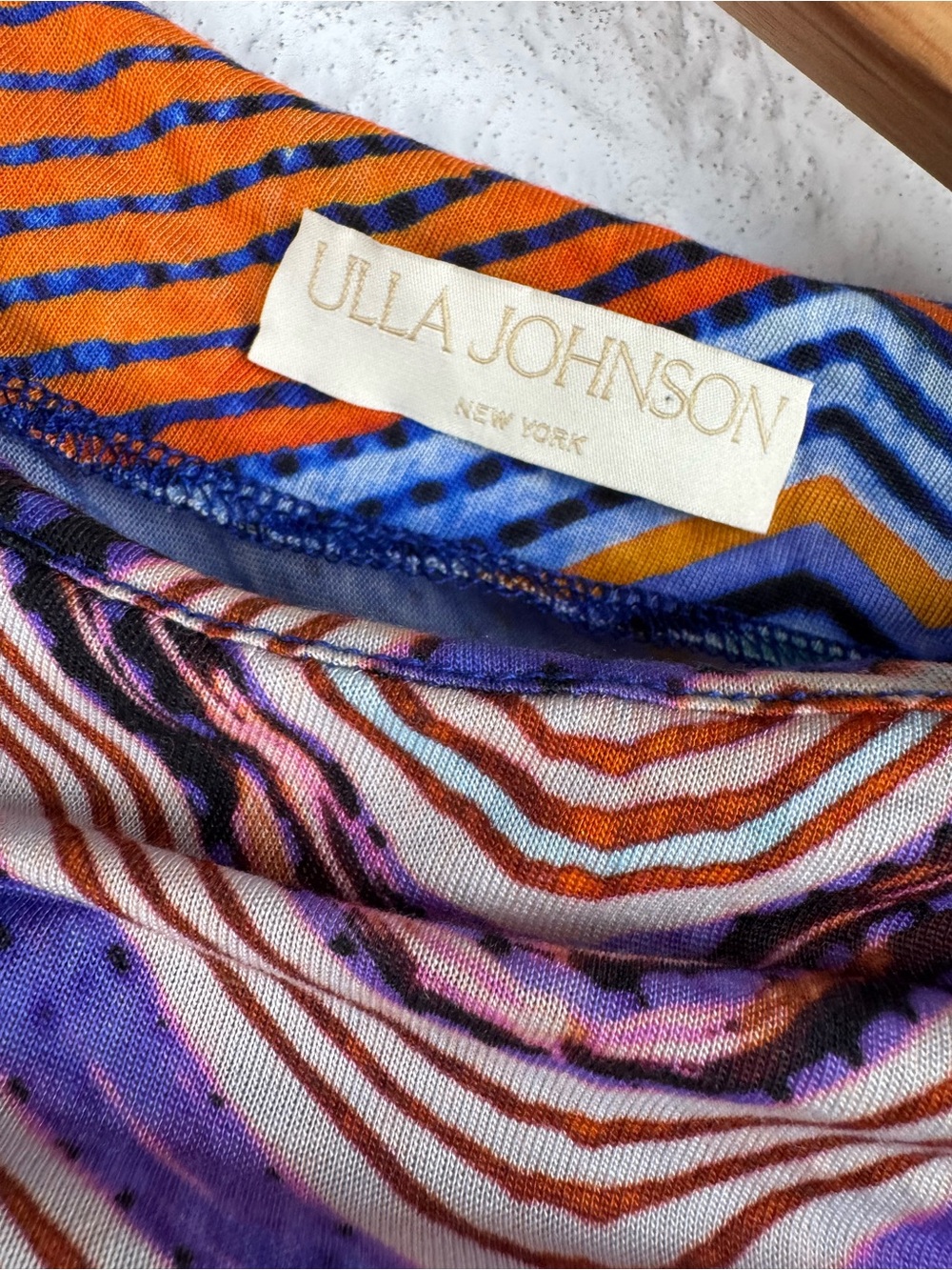 Ulla Johnson Natalia Ruched Lyocell Maxi Dress – Neptune Print – Size P - Picture 6 of 13